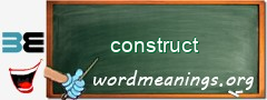 WordMeaning blackboard for construct